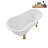 53.1'' x 25.6'' Freestanding Soaking Acrylic Bathtub-72770252-76285531