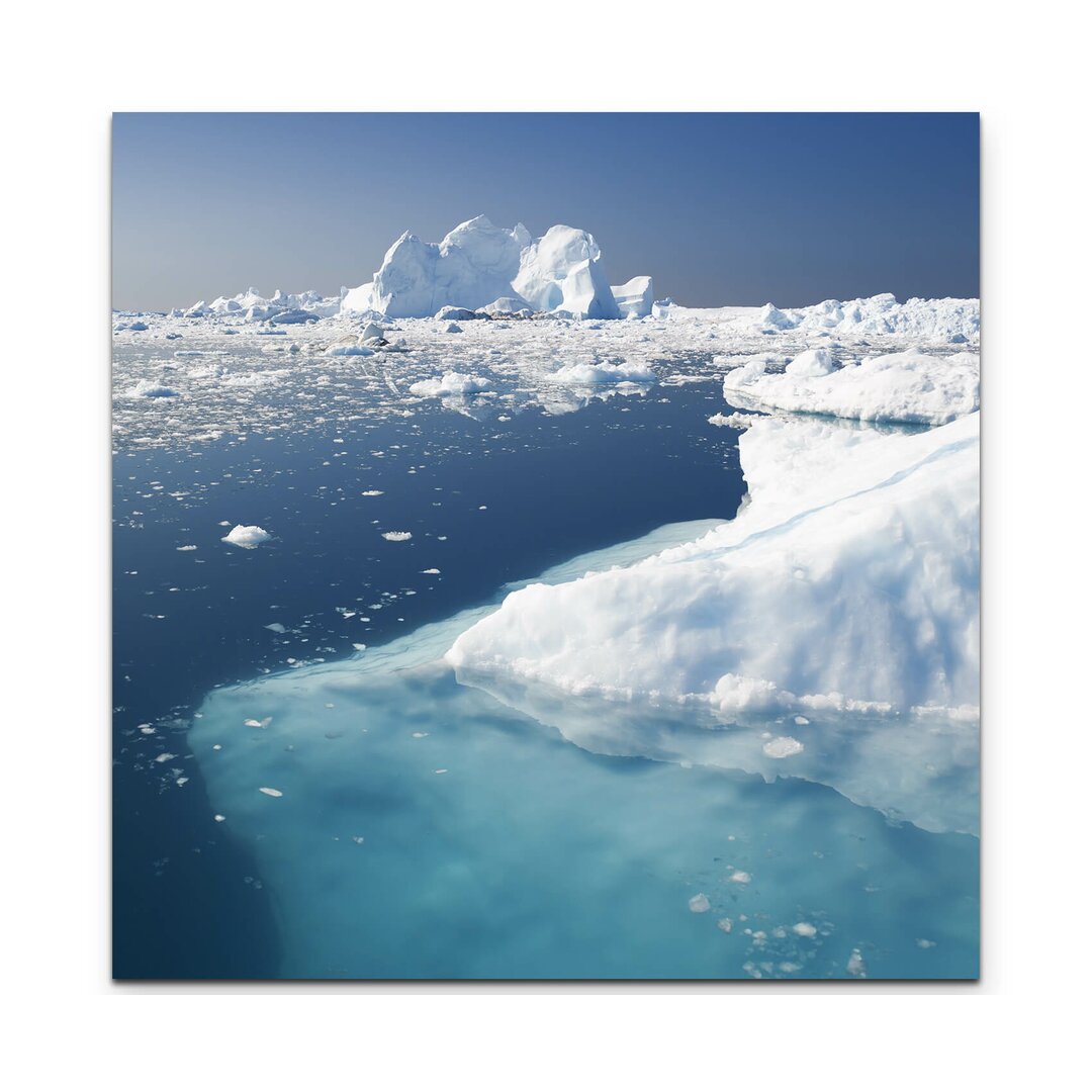 Leinwandbild Eisberge im Sommer – Grönland