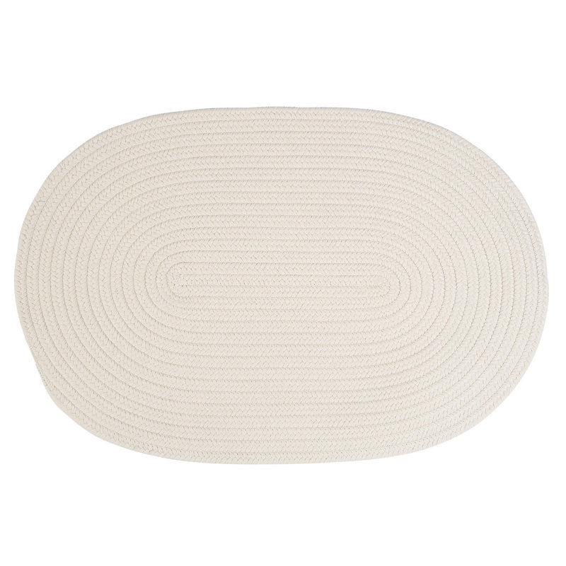Tapis de porte intérieur / extérieur Trautman, L 18 po x L 30 po, Blanc