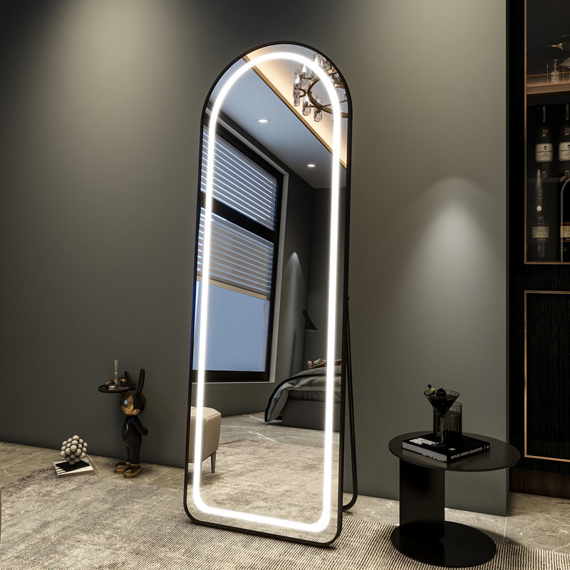 Miroir lumineux pleine longueur, Blanc