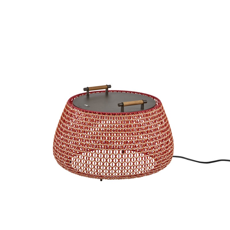Nans Bag 38 - Table d'extérieur - à intensité variable - Abat-jour, Rouge / orange / beige