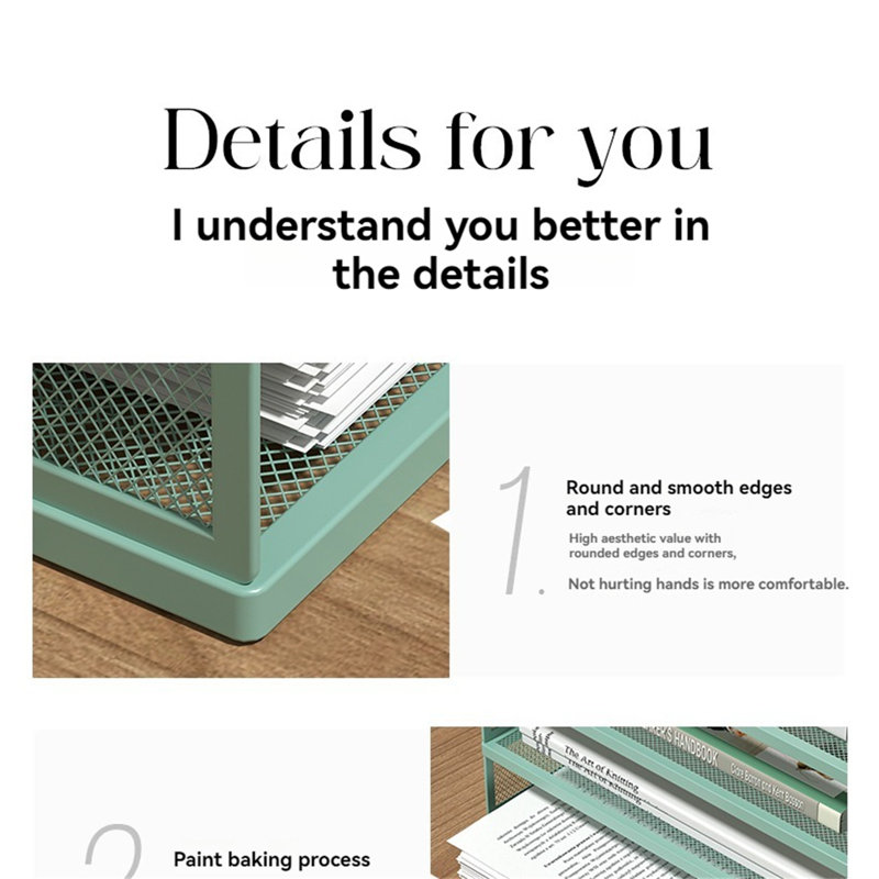 Margith Metal File Organizer