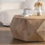 Table basse de 38 po à motif tridimensionnel en relief de style rétro américain-1072205330
