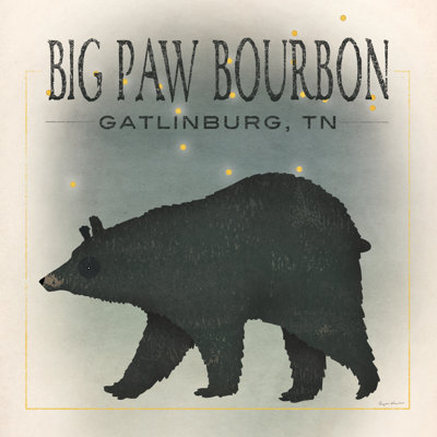 Ursa Major Big Paw Bourbon by Ryan Fowler - Wrapped Canvas Print