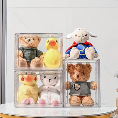 Acrylic Stackable Show Case Storage Box for lady bag toy