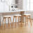 26" Solid Wood Backless Bar Stools, Set of 3 Saddle Counter Height Barstools-1760934510-1760934509