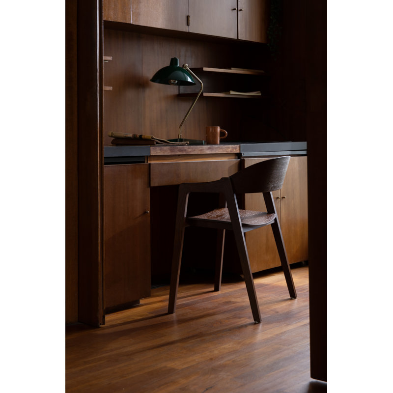 Westlake Solid Wood Arm Chair, Brown