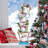 Stack of Christmas Snowmen Holiday Fun Bunch Metal Statue