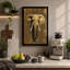 Elephant Portrait Modern - Wrapped Canvas-1187405732-1187405733