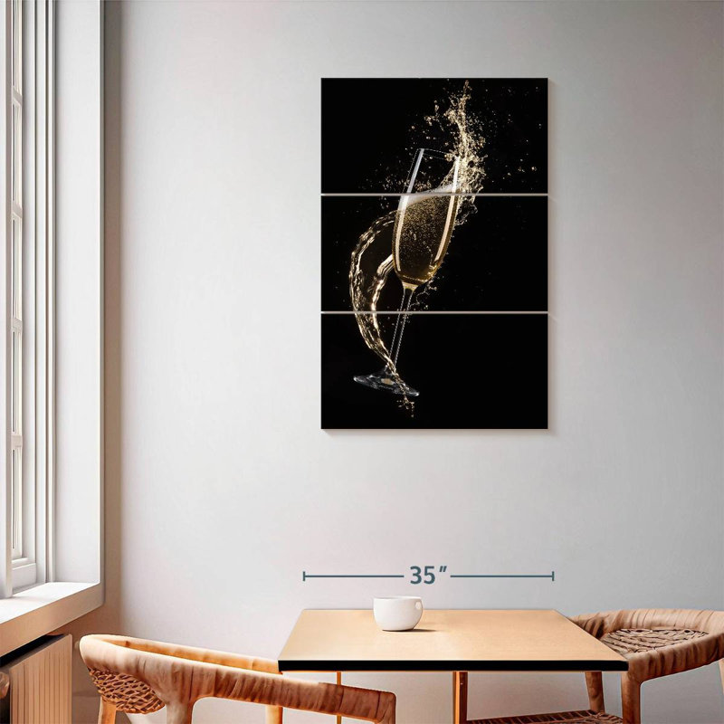 Yarlin Splashing Champagne, 57" H x 36" W