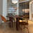 Solid wood round multi-functional dining table-108507169