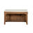 Rustic 61" Wide Oak Kitchen Island, Natural