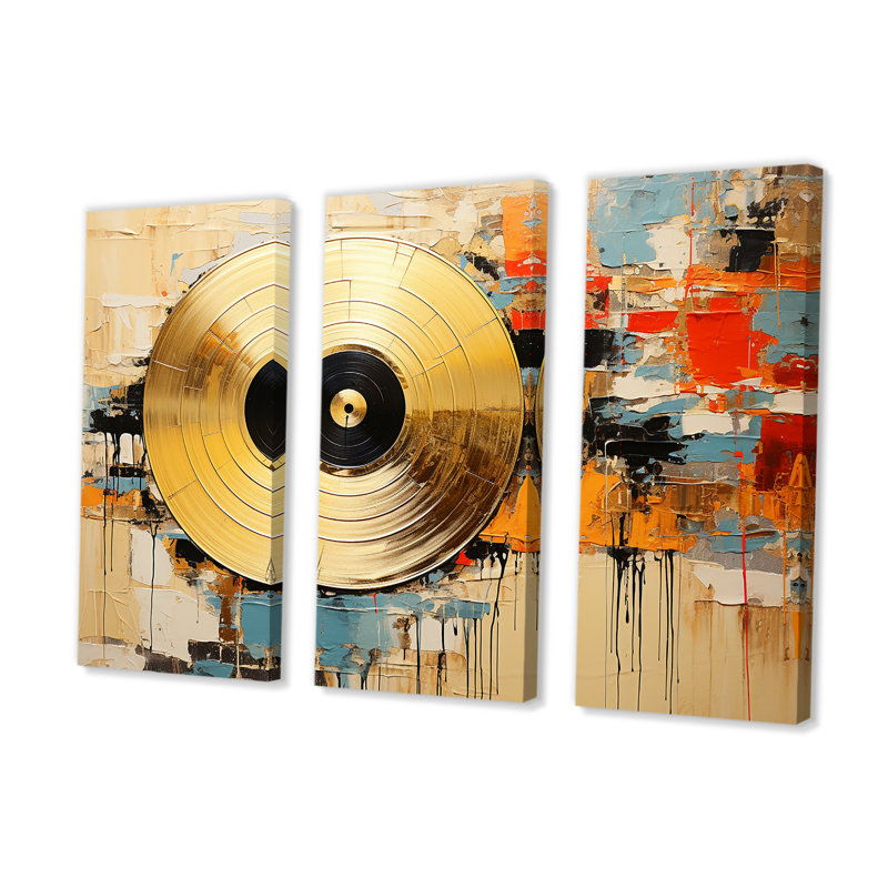 Minimalisme, disques vinyle, H 32 po x l 48 po x P 1 po