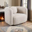 Fauteuil demi-tonneau moderne confortable de 39 po de largeur, siège d'appoint à profondeur d'assise de 28 po avec structure en bois massif-778733832