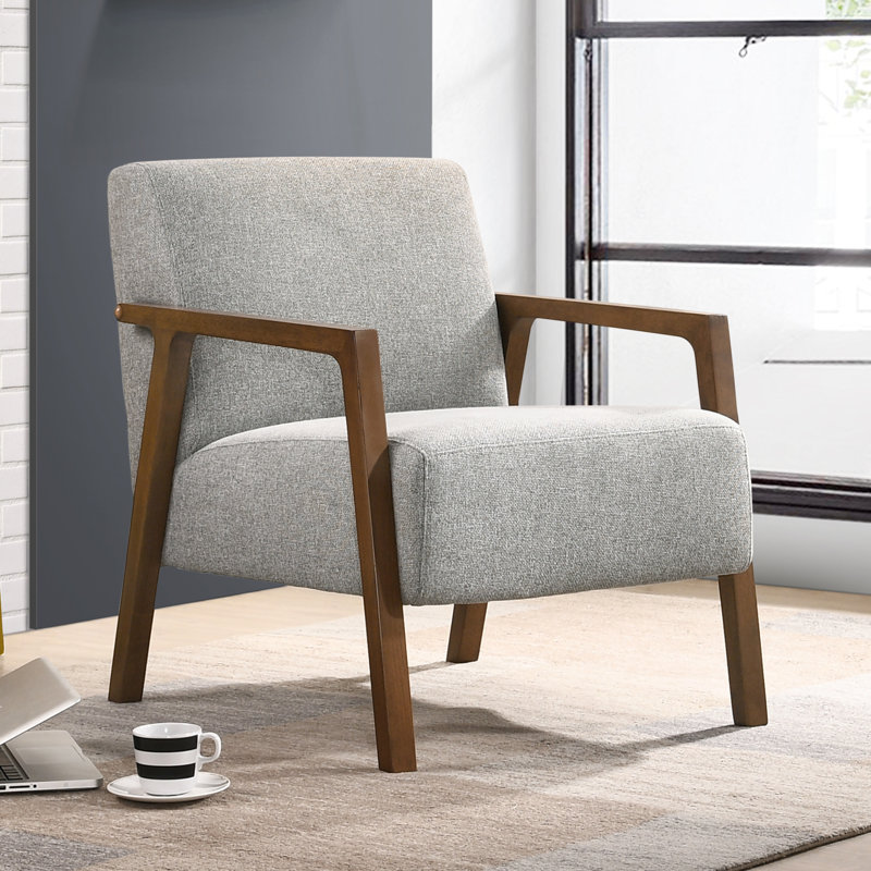 Keishawna Upholstered Armchair, Gray 