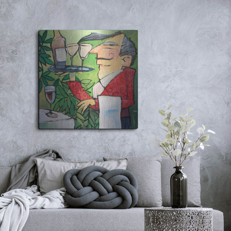 «The Wine Steward» par Tim Nyberg, H 36 po x l 36 po