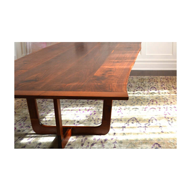 Mollino Solid Wood Dining Table, Walnut