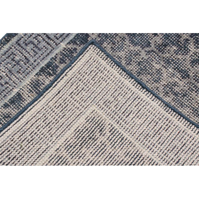 Distressed Homage Wool Geometric Area Rug, Runner 3' x 8'