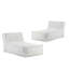 Fauteuil à billes d'extérieur, gris clair, ensemble de 2-958389477