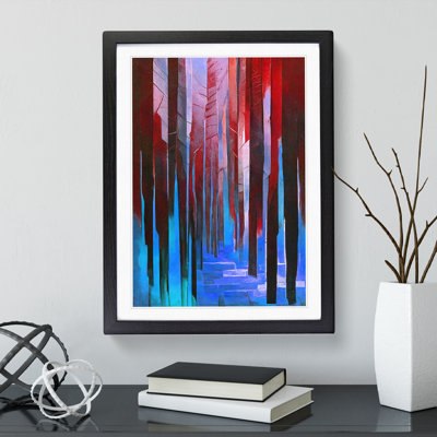 Forest Art No.6 Abstract - Single Picture Frame Painting