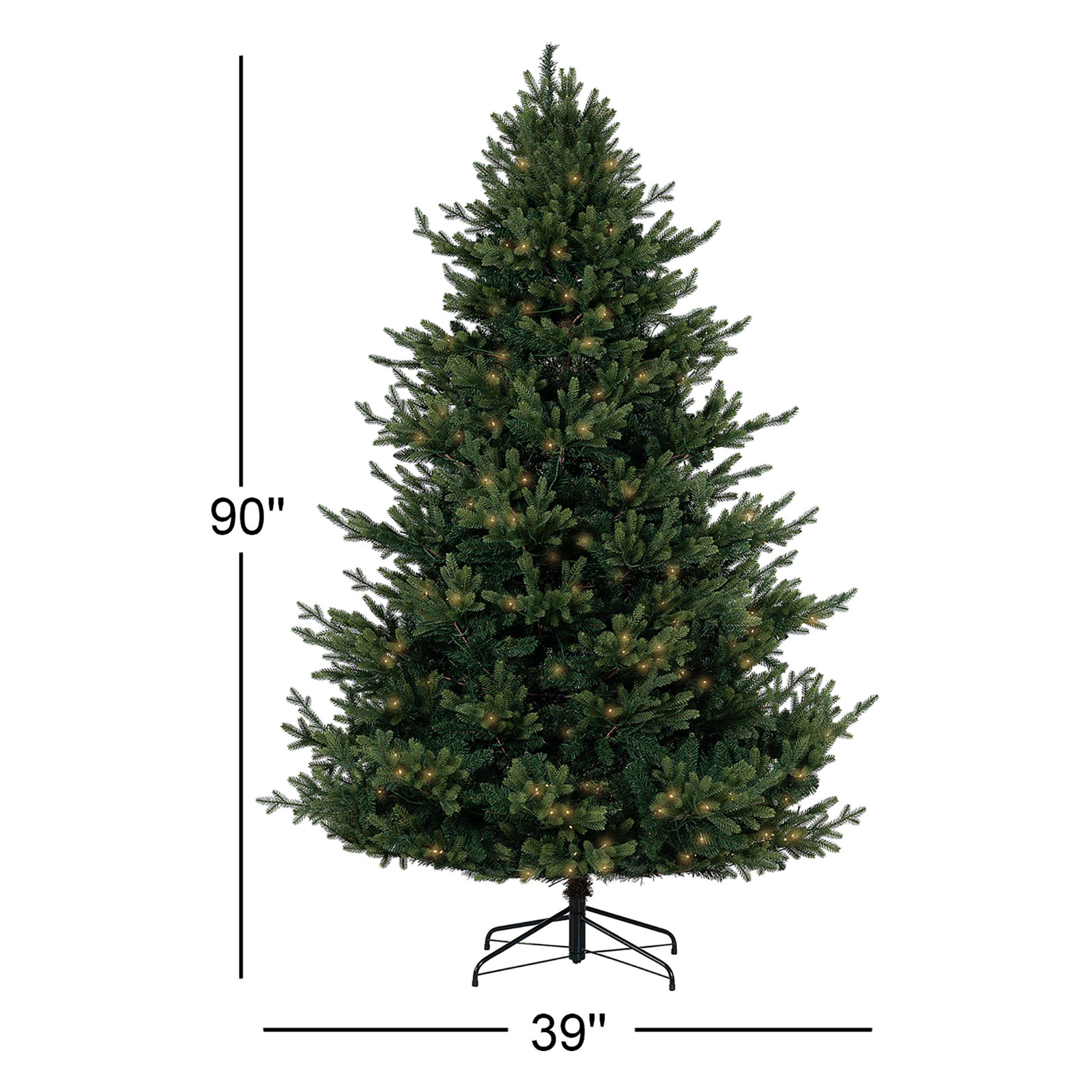 Farwell Pre-Lit Fir Christmas Tree, 7.5 ft
