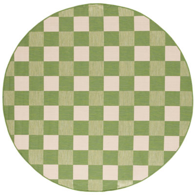 Orith Performance Checkered Indoor/Outdoor Area Rug