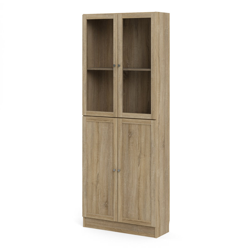 Basic 203.2cm H x 203.2cm W Bookcase, Oak