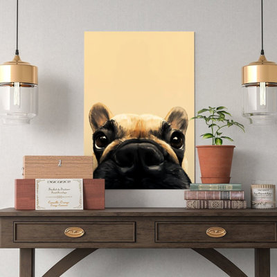 Canvas Wall Art French Bulldog Face Art Print Poster Vintage Poster Print Home Decor