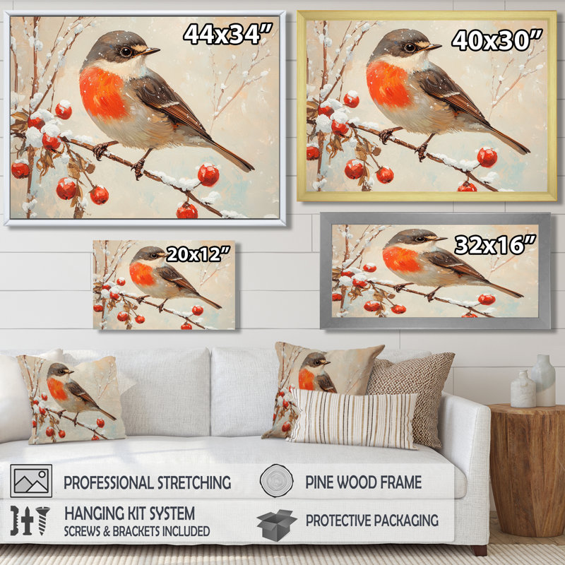 Guzman - Animals Large Wall Art, Cadre simple, 12" H x 20" W, White