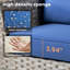 Ensemble de conversation en osier / rotin pour 4 personnes avec coussins-1074686392