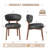 Upholstered Solid Wood Dining Chair-996183620