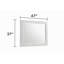 Miroir en bois de style moderne Blanca