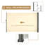 Auvent latéral rétractable l 9 pi 10 po x P 3 1/2 po crème