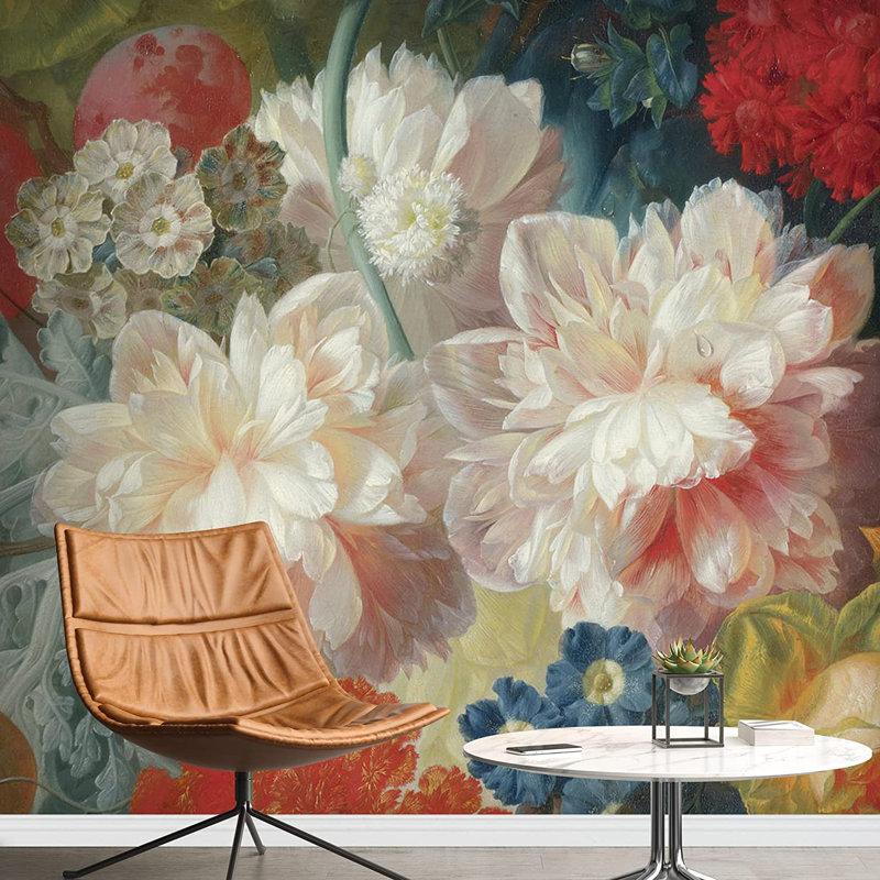 Peel & Stick Floral Border, 66" L x 96" W