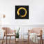 Gold Zen Circle On Black I by Ellie Roberts - Painting on Canvas-58120205-112007818