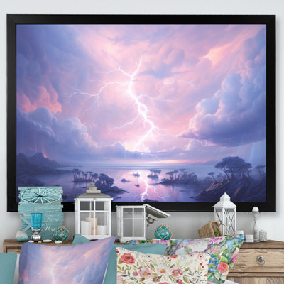 Kawaii Lightning Landscape - Foudre, impressions sur toile
