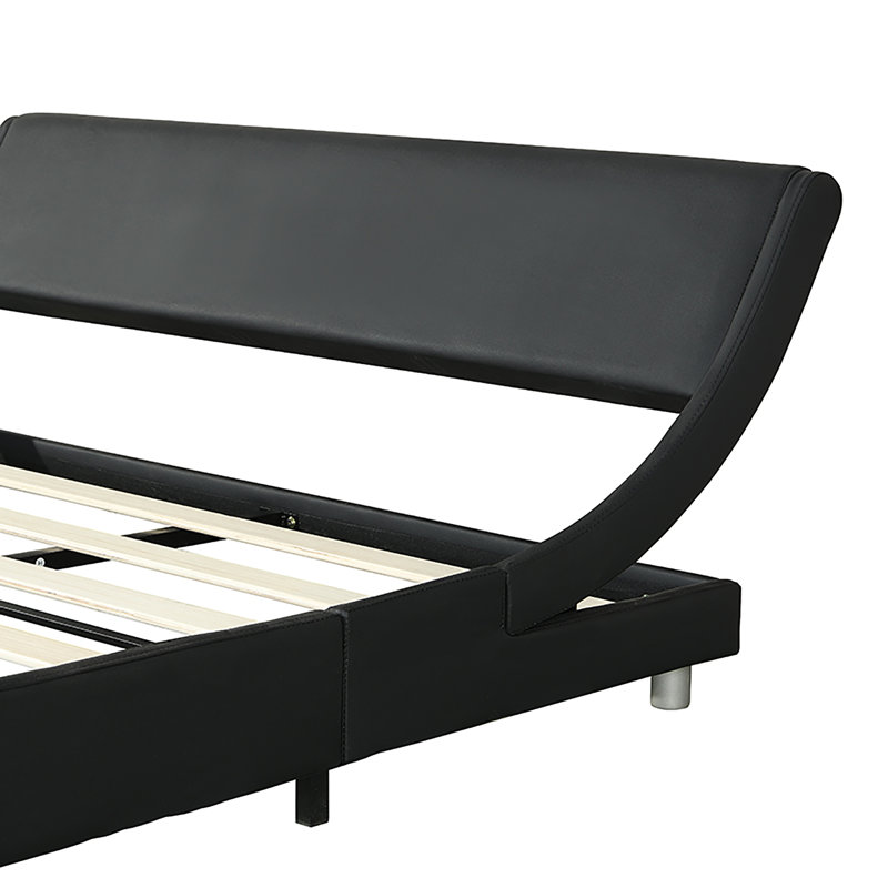 Structure de lit plateforme tapissier, aucun sommier requis, assemblage facile