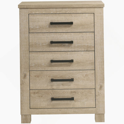 Commode 5 tiroirs en chêne