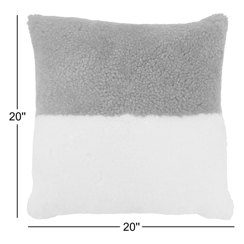 Housse de coussin en peau de mouton Shearling Collection, Naturel