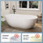Baignoire de trempage autoportante 67 po 67 po