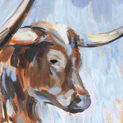 Vivid Cattle III - Wrapped Canvas Painting -  August Grove®, 43ECC6077398402D9D2A88B3A37BD7D5