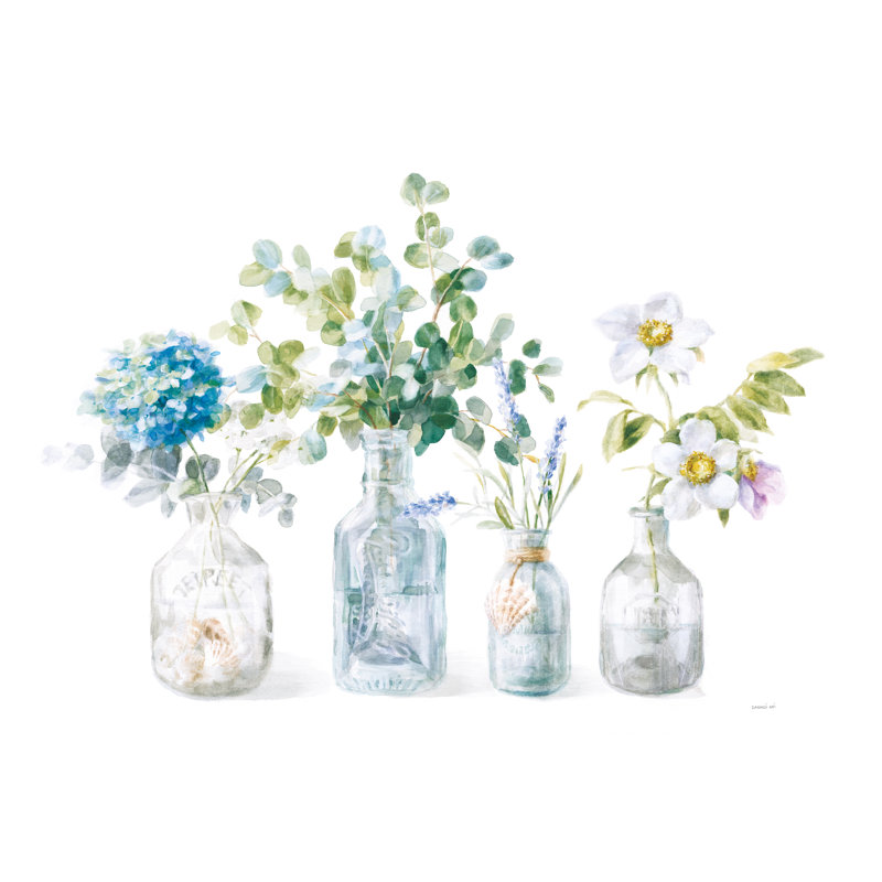 Beach Flowers I No Coral by Danhui Nai - Wrapped Canvas Art Prints, 30cm H x 46cm W x 3.8cm D