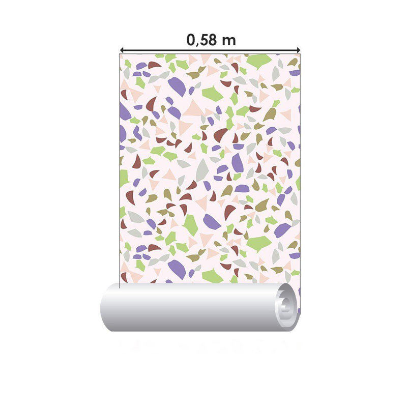 Rouleau de papier peint auto-adhésif L 126 po x l 24 po Aldin
