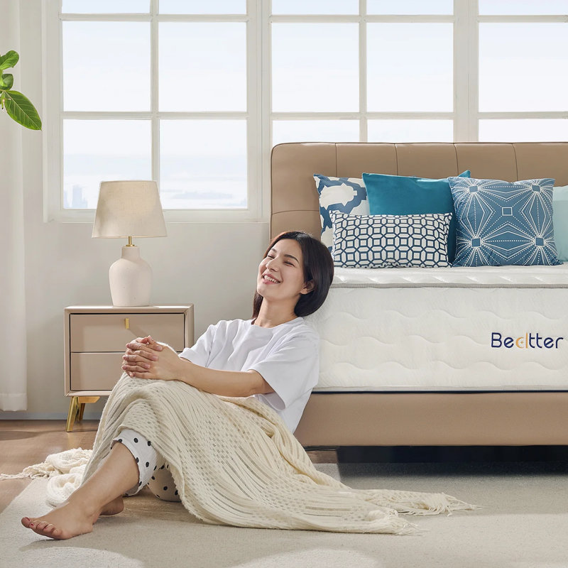 14Hybrid Mattress, Memory Foam & Individually Pocketed Springs for Motion Isolation, Edge Support & Pressure Relief, Fiberglass-Free, CertiPUR-US® Certified, Mattress in a Box