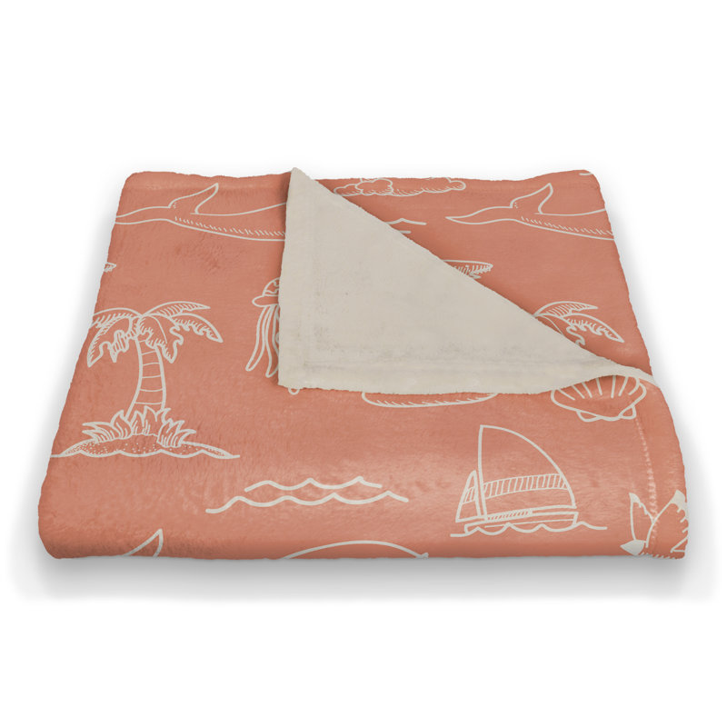 Hand Woven Throw Blanket, Orange