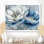 «Beautiful Peony Meadows In England - Pe pivoines», impression sur toile à motif floral blanc