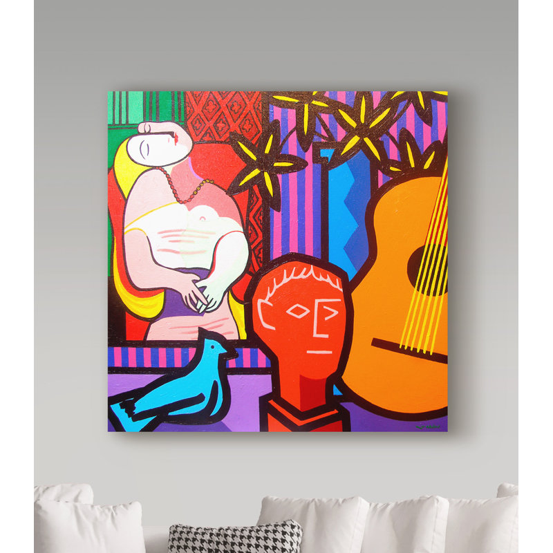 «Still Life with Picassos Dream», reproduction d'impression sur toile tendue, H 35 po x l 35 po x P 2 po