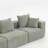 111" W × 37" D × 23.6" H Modular 3-Seat Sectional Sofa, All-Foam Deep-Seat Couch With Plush Textured Chenille-1152035827