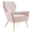 Fauteuil en velours capitonné Performance-246786304