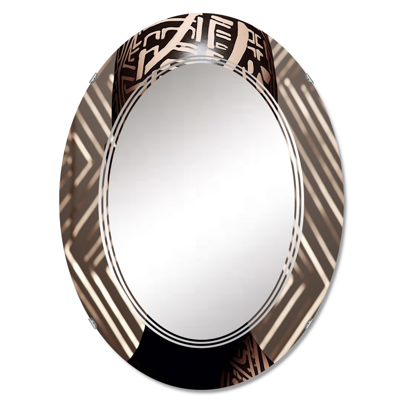 Beauvale - Miroir mural moderne ovale, 30 po x 20 po